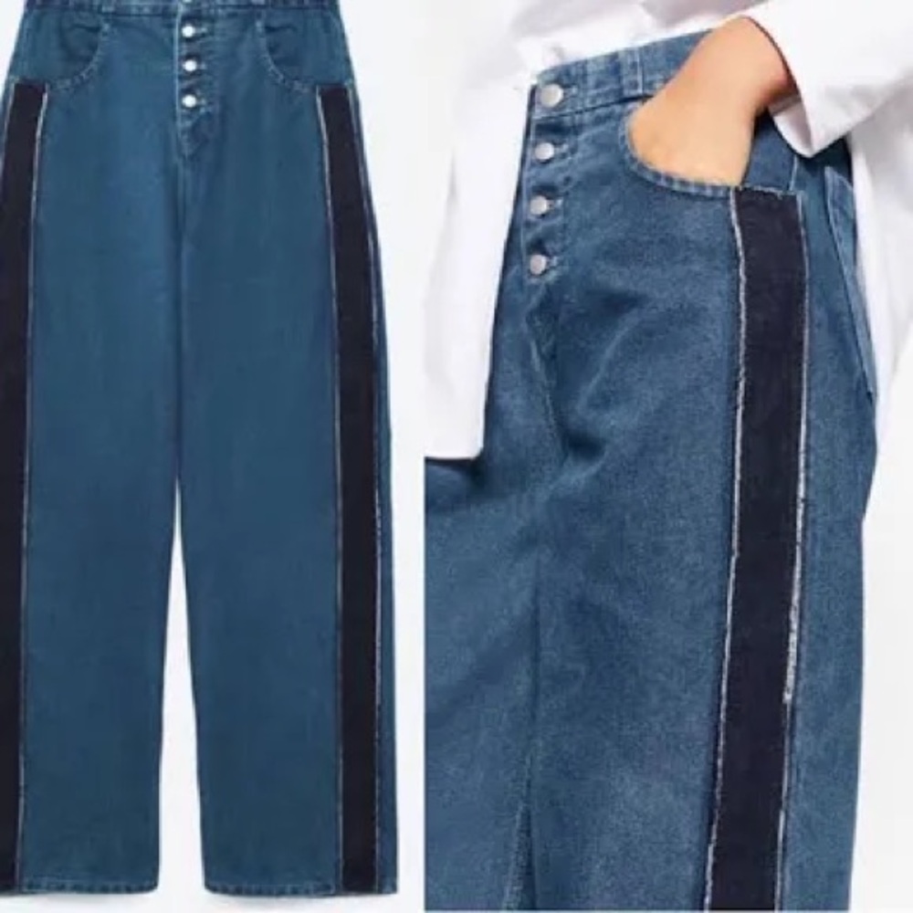 NWT Zara Trafaluc Denimwear Mom Fit Jeans